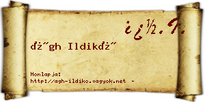 Ágh Ildikó névjegykártya